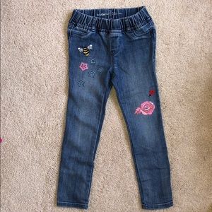 Gap embroidered legging jean